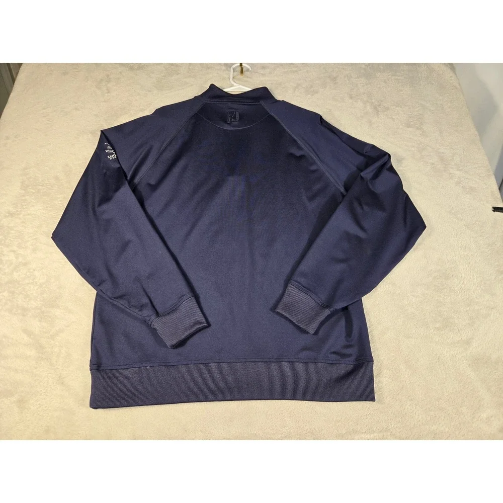 FootJoy Mens Navy Blue Performance Quarter Zip Golf Pullover 1004869